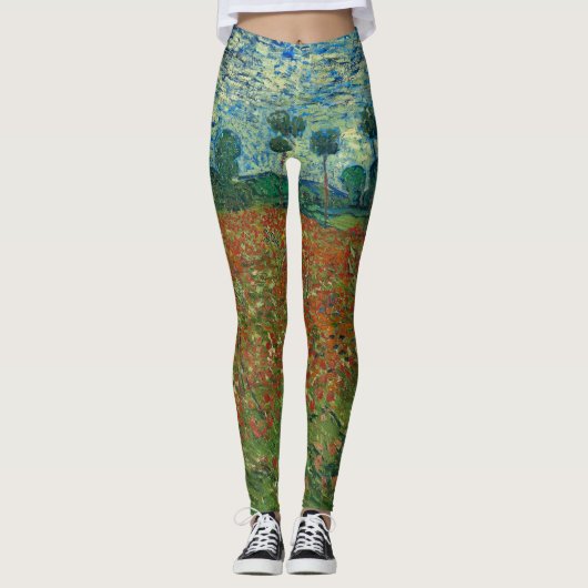 Poppy Field - Vincent van Gogh Leggings (Vorderseite)
