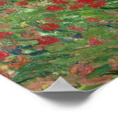 Poppy Field - Vincent van Gogh Poster (Ecke)