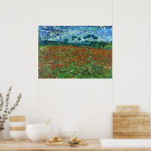 Poppy Field - Vincent van Gogh Poster (Küche)