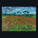 Poppy Field - Vincent van Gogh Poster<br><div class="desc">Datum: 1890 | Poppy Field Masterpiece von Vincent van Gogh (Niederländisch, 1853-1890).</div>