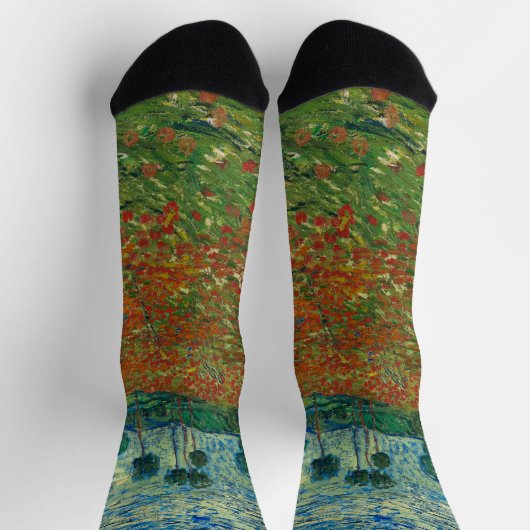 Poppy Field - Vincent van Gogh Socken (Oben)