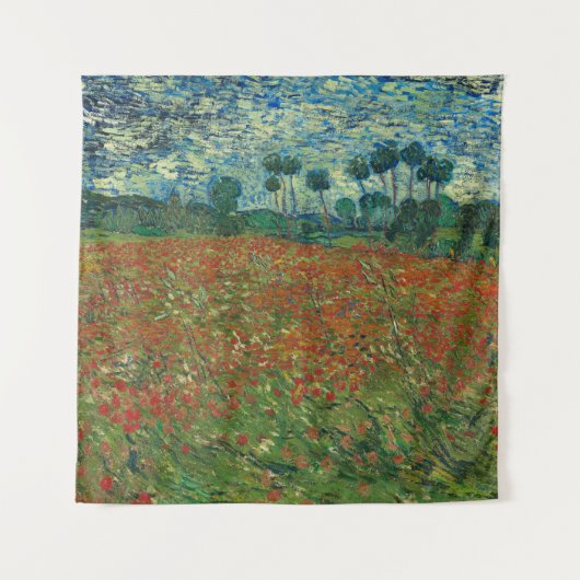 Poppy Field - Vincent van Gogh Wandteppich (Vorderseite)