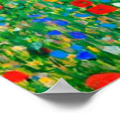 Poppy Field von Gustav Klimt Poster (Ecke)