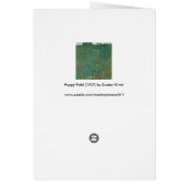 Poppy Field von Gustav Klimt, Vintager Jugendstil (Hinten)
