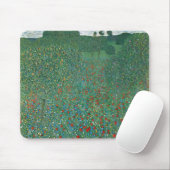 Poppy Field von Gustav Klimt, Vintager Jugendstil Mousepad (Mit Mouse)