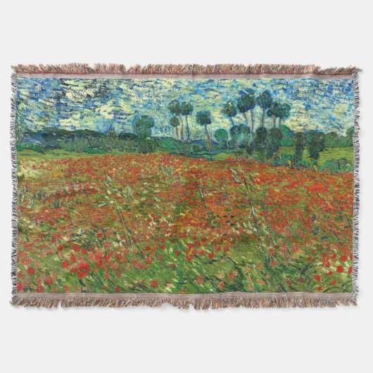 Poppy Field von Vincent Van Gogh Decke (Vorderseite)