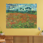 Poppy field von Vincent van Gogh Fine Art Leinwanddruck (Insitu (Wohnzimmer))