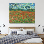 Poppy field von Vincent van Gogh Fine Art Leinwanddruck (Insitu (Schlafzimmer))