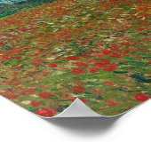 Poppy field von Vincent van Gogh Fine Art Poster (Ecke)