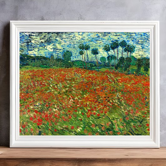 Poppy Field von Vincent Van Gogh Fotodruck