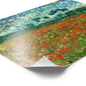 Poppy Field von Vincent Van Gogh Fotodruck (Ecke)