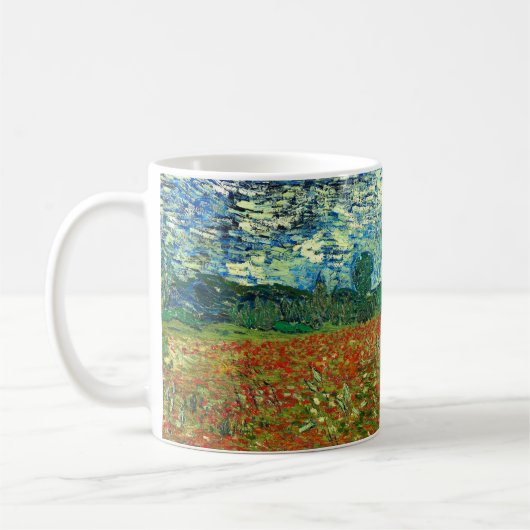 Poppy Field von Vincent Van Gogh Kaffeetasse (Links)