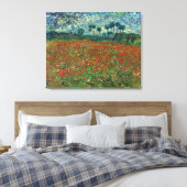 Poppy Field von Vincent Van Gogh Leinwanddruck (Insitu (Schlafzimmer))