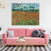 Poppy Field von Vincent Van Gogh Leinwanddruck (Insitu (Wohnzimmer))
