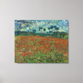 Poppy Field von Vincent Van Gogh Leinwanddruck (Vorderseite)