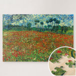 Poppy Field von Vincent Van Gogh Puzzle<br><div class="desc">Die Gegend um Auvers bot Van Gogh eine Menge Kulisse für Inspiration, und während seiner letzten Monate malte der Künstler zahlreiche Szenen von Weizenfeldern und einer weiten, windigen Landschaft. Der Himmel hier hat ein unterdrückendes Gewicht und scheint auf der weiten Fläche des Landes niederzuhalten, während sowohl der Himmel als auch...</div>