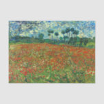 Poppy Field von Vincent Van Gogh Seidenpapier<br><div class="desc">Die Gegend um Auvers bot Van Gogh eine Menge Kulisse für Inspiration, und während seiner letzten Monate malte der Künstler zahlreiche Szenen von Weizenfeldern und einer weiten, windigen Landschaft. Der Himmel hier hat ein unterdrückendes Gewicht und scheint auf der weiten Fläche des Landes niederzuhalten, während sowohl der Himmel als auch...</div>
