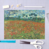Poppy Field von Vincent Van Gogh Seidenpapier (Handwerk)