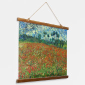 Poppy Field von Vincent Van Gogh Wandteppich Mit Holzrahmen (Gewinkelt)