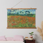 Poppy Field von Vincent Van Gogh Wandteppich Mit Holzrahmen (Schlafzimmer)
