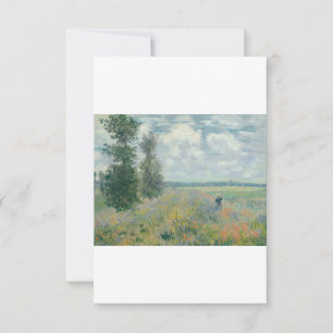 Poppy Fields bei Argenteuil von Claude Monet Dankeskarte