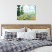 Poppy Fields bei Argenteuil von Claude Monet Leinwanddruck (Insitu (Schlafzimmer))