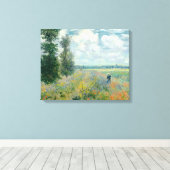 Poppy Fields bei Argenteuil von Claude Monet Leinwanddruck (Insitu (Holzboden))