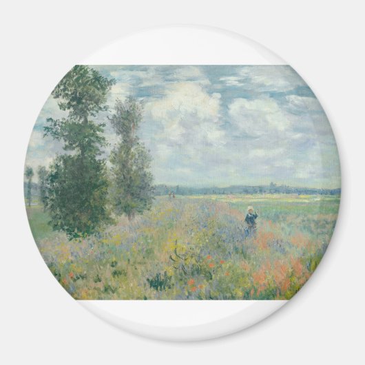 Poppy Fields bei Argenteuil von Claude Monet Magnet (Vorne)