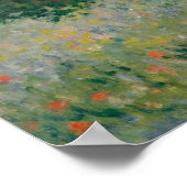 Poppy Fields bei Argenteuil von Claude Monet Poster (Ecke)