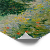 Poppy Fields bei Argenteuil von Claude Monet Poster (Ecke)