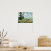 Poppy Fields bei Argenteuil von Claude Monet Poster (Küche)