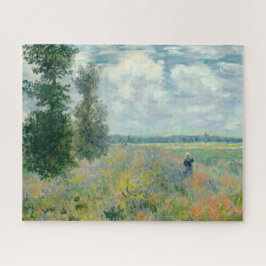 Poppy Fields bei Argenteuil von Claude Monet Puzzle