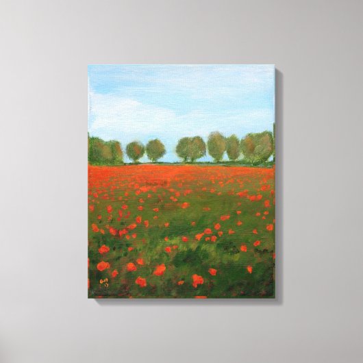 Poppy Fields Giclee Leinwanddruck (Vorderseite)
