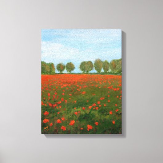 Poppy Fields Giclee Leinwanddruck (Vorderseite)