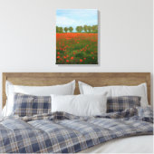 Poppy Fields Giclee Leinwanddruck (Insitu (Schlafzimmer))