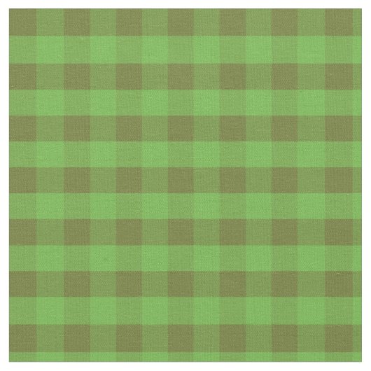 Poppy Fields Green Karo Gingham Pattern Fabric Stoff (Nahaufnahme)