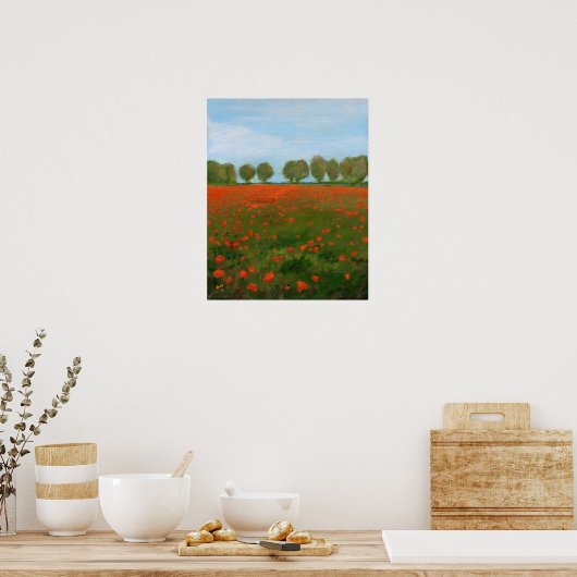 Poppy Fields Poster (Küche)
