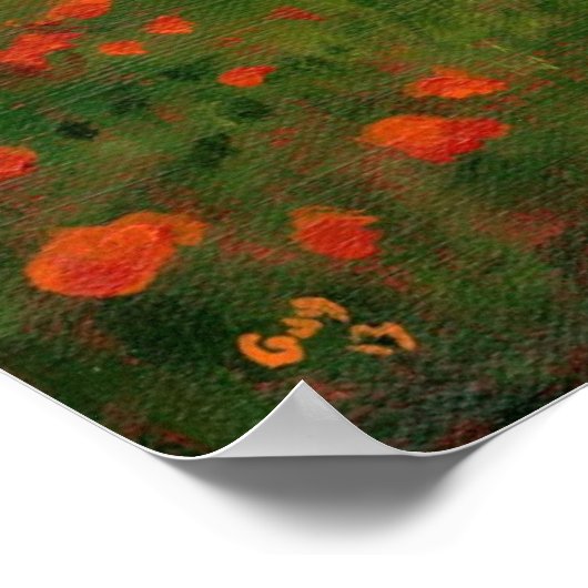 Poppy Fields Poster (Ecke)