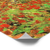 Poppy Fields von Vincent van Gogh Poster (Ecke)