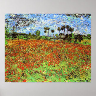 Poppy Fields von Vincent van Gogh Poster