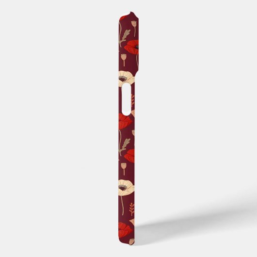 Poppy Floral Pattern Case-Mate iPhone Hülle (Rückseite / Rechts)