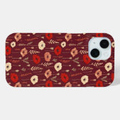 Poppy Floral Pattern Case-Mate iPhone Hülle (Rückseite (Horizontal))