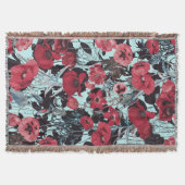 Poppy Floral Pattern Decke (Vorderseite)