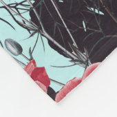 Poppy Floral Pattern Fleecedecke (Ecke)