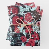 Poppy Floral Pattern Geschenkpapier Set (Beispiel)