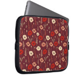 Poppy Floral Pattern Laptopschutzhülle (Vorne Rechts)