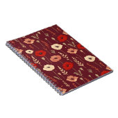 Poppy Floral Pattern Notizblock (Rechte Seite)
