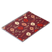 Poppy Floral Pattern Notizblock (Linke Seite)