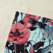 Poppy Floral Pattern Strandtuch (Beispiel)