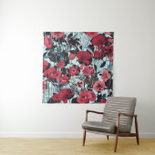 Poppy Floral Pattern Wandteppich (Beispiel)